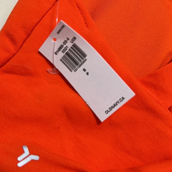 3/$40 NWT Old Navy Longline Sports Bra Red Orange Small - Picture 3 of 3
